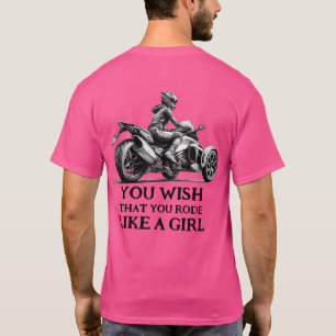 US Spyder Ryders - Als Een Meisje T-shirt