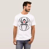 US Spyder Ryders - Black Widow Web Cirkel Front T-shirt (Voorkant volledig)