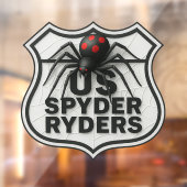 US Spyder Ryders - Decal Abstract Schild (Vel 2)
