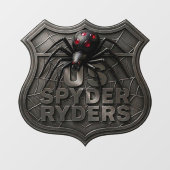 US Spyder Ryders - Decal Abstract Schild Donker (Vel)