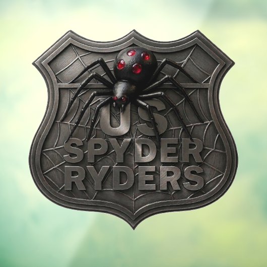 US Spyder Ryders - Decal Abstract Schild Donker (Vel 3)