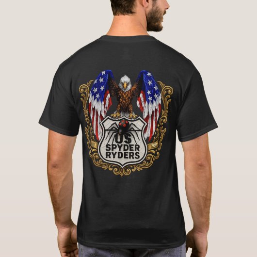 US Spyder Ryders - Eagle 2s T-shirt (Achterkant)