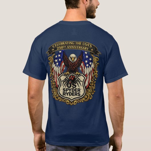 US Spyder Ryders - Eagle USA250 2s T-shirt (Achterkant)