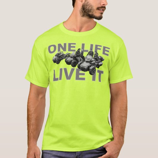 US Spyder Ryders - één leven leef het T-shirt (Voorkant)