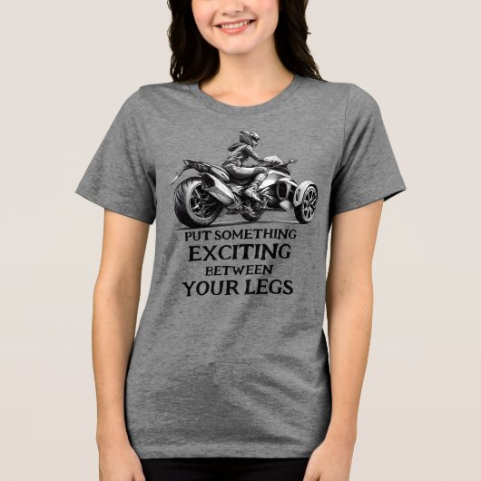 US Spyder Ryders - Iets spannends voor de deur Tri-Blend Shirt (Voorkant)