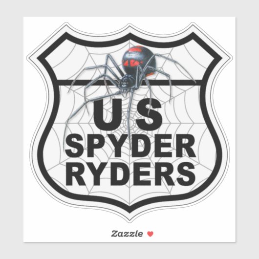 US Spyder Ryders - Logo vinyl sticker (Vel)