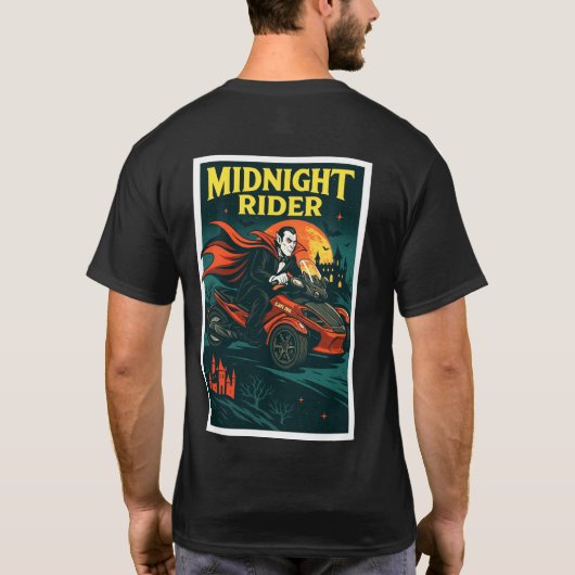 US Spyder Ryders - Midnight Ruiter T-shirt (Achterkant)