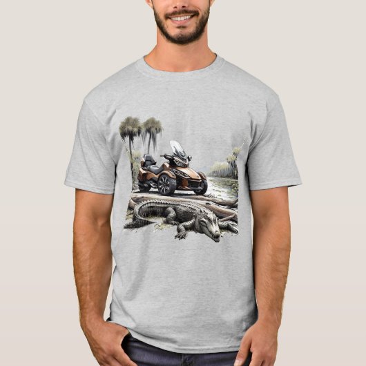 US Spyder Ryders - Moeras & Alligator T-shirt (Voorkant)