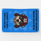 US SPYDER RYDERS - Polar Bear Ryde Banner3 Spandoek (Horizontaal)