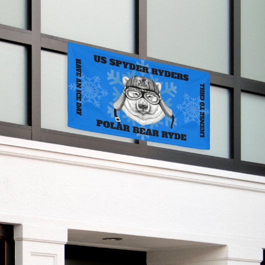 US SPYDER RYDERS - Polar Beer Ryde Banner (Buitenkant Gebouw)