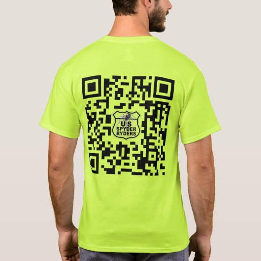 US Spyder Ryders - QR Code 2S T-shirt (Achterkant)