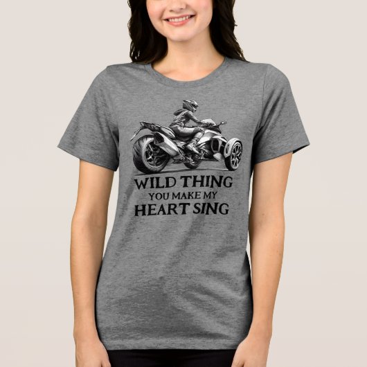 US Spyder Ryders - Wild Thing Voor Tri-Blend Shirt (Voorkant)