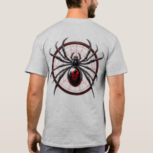 US Spyder Ryders - Zwarte Weduwe Ronde Web Terug T-shirt