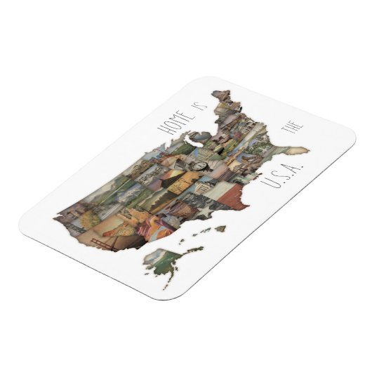 US State Collage Magneet (Linkerzijde)