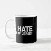 Us State Souvenir I Hate New Jersey V-neck  Koffiemok (Links)