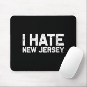 Us State Souvenir I Hate New Jersey V-neck Muismat (Met muis)
