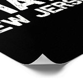 Us State Souvenir I Hate New Jersey V-neck  Poster (Hoek)