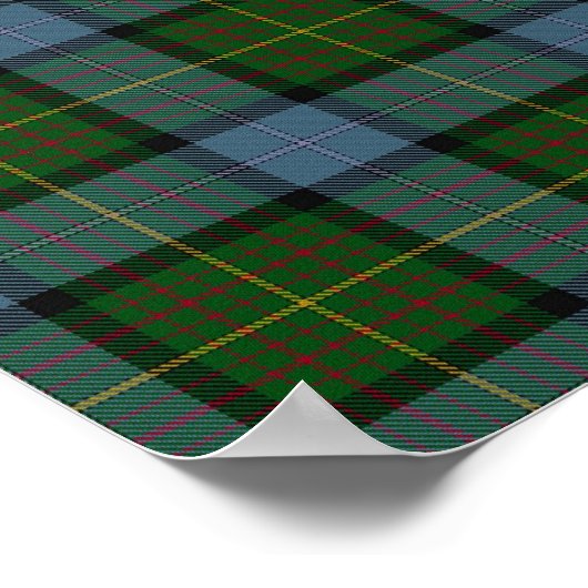US State Tartan - Californië - Digitaal downloaden Poster (Hoek)