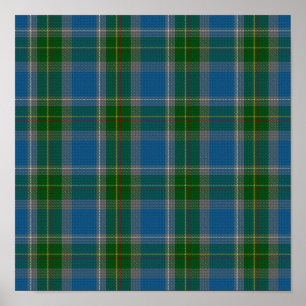 US State Tartan - Connecticut - Digitaal downloade Poster
