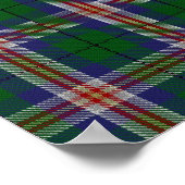 US State Tartan - Kentucky - Digitaal downloaden Poster (Hoek)