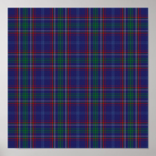 US State Tartan - Massachusetts - Digitaal downloa Poster (Voorkant)