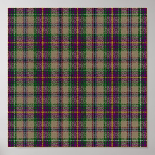 US State Tartan - Oregon - Digitaal downloaden Poster (Voorkant)