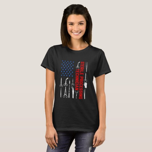 US Sterile Processing Technician Certification Man T-shirt (Voorkant volledig)