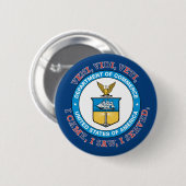 US TDEPARTMENT OF COMMERCE VVV Shield Ronde Button 5,7 Cm (Voorkant /achterkant)