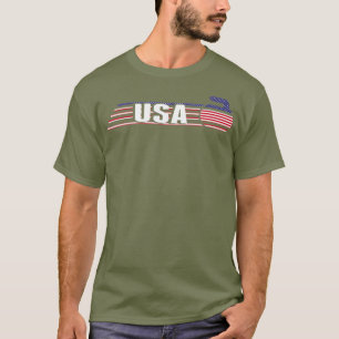 US Team Curling Rock Jersey  Winter T-shirt