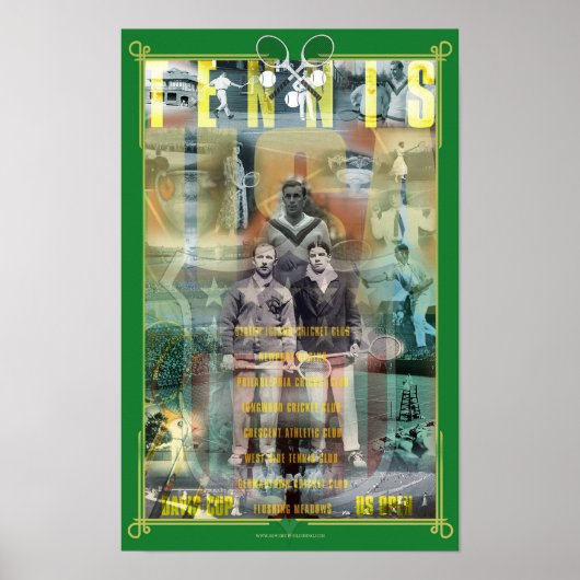 US Tennis History Poster (Voorkant)