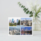 US Texas - Downtown Houston - Downtown Dallas - Briefkaart (Staand voorkant)