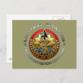 US Transportation Command Briefkaart (Voorkant / Achterkant)