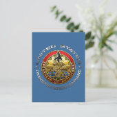 US Transportation Command Briefkaart (Staand voorkant)
