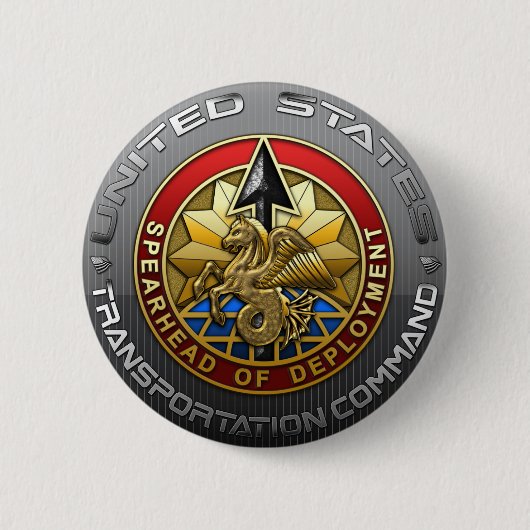 US Transportation Command Ronde Button 5,7 Cm (Voorkant)