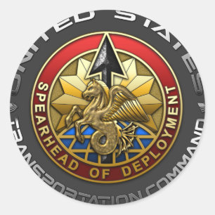 US Transportation Command Ronde Sticker