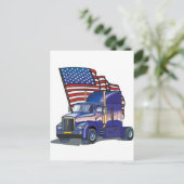 US Truck Driver Briefkaart (Staand voorkant)