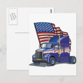 US Truck Driver Briefkaart (Voorkant / Achterkant)