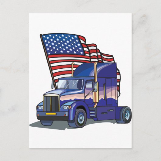 US Truck Driver Briefkaart (Voorkant)
