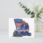 US Truck Driver Briefkaart (Staand voorkant)