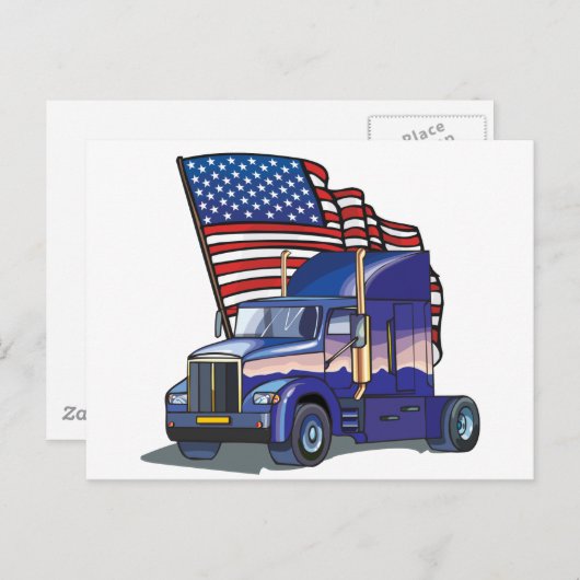 US Truck Driver Briefkaart (Voorkant / Achterkant)