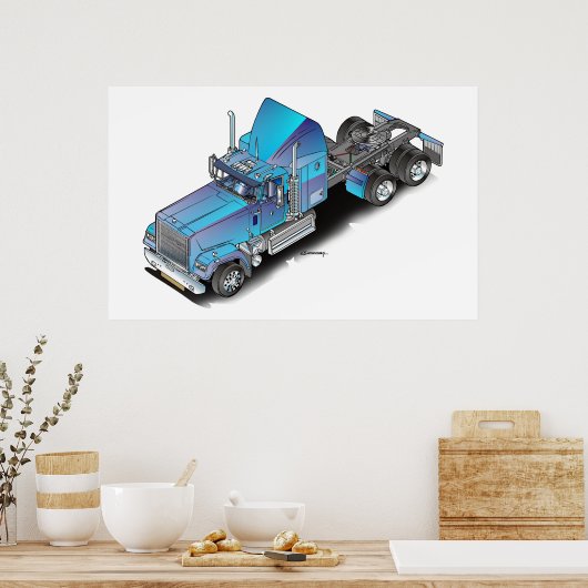 US Truck Poster (Keuken)