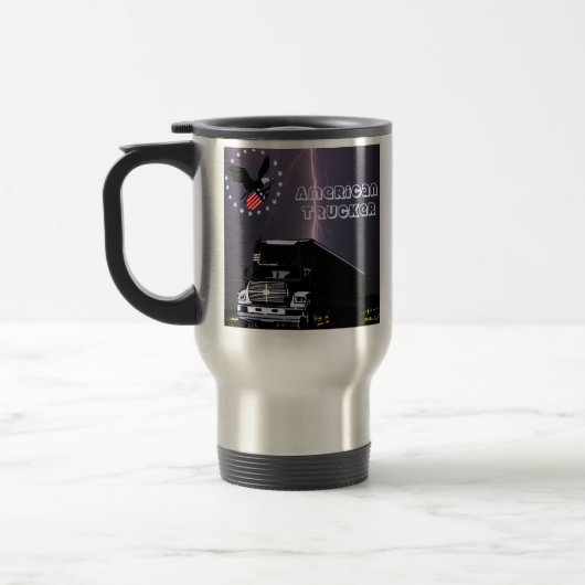 US Trucker Travel Mug Reisbeker (Links)