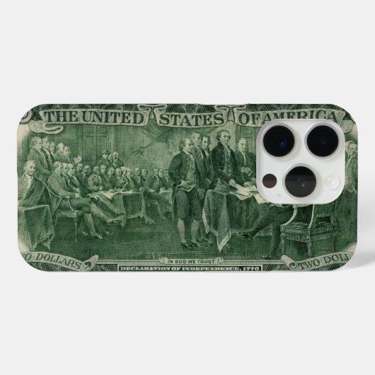 US Two Dollar Bill Case-Mate iPhone Case (Achterkant (horizontaal))