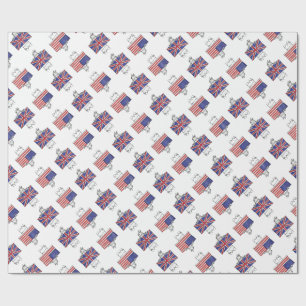 US UK Wrapping Paper Cadeaupapier