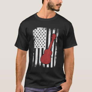 US Ukulele speler Ukulele muzikant T-shirt