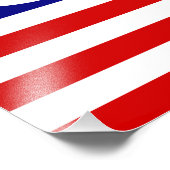 US United States Peace Sign Flag Foto Afdruk (Hoek)