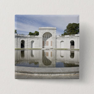 US, VA, Arlington. Vrouwen in de militaire dienst  Vierkante Button 5,1 Cm