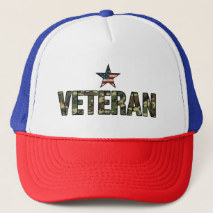 US-veteraan camouflagetekst Trucker Pet