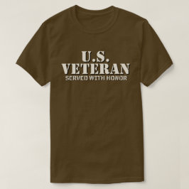 US-veteraan diende met eer T-shirt