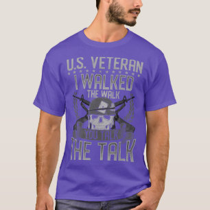 US-veteraan Ik heb de wandeling gelopen Jij praat  T-shirt